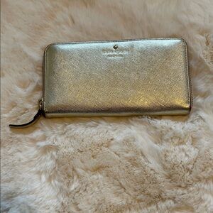 Kate Spade Gold Wallet NWOT